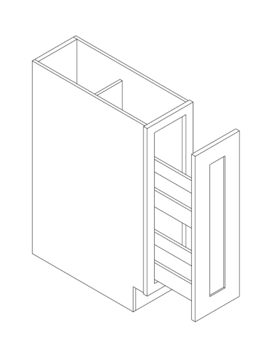 Base Cabinet - Full Height Door With Spice Rack