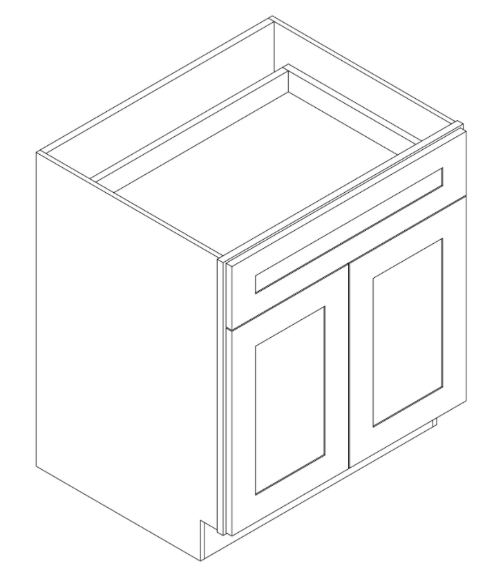 Base Cabinet - Double Door with Drawer