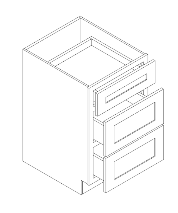 Base Cabinet - 3 Drawers