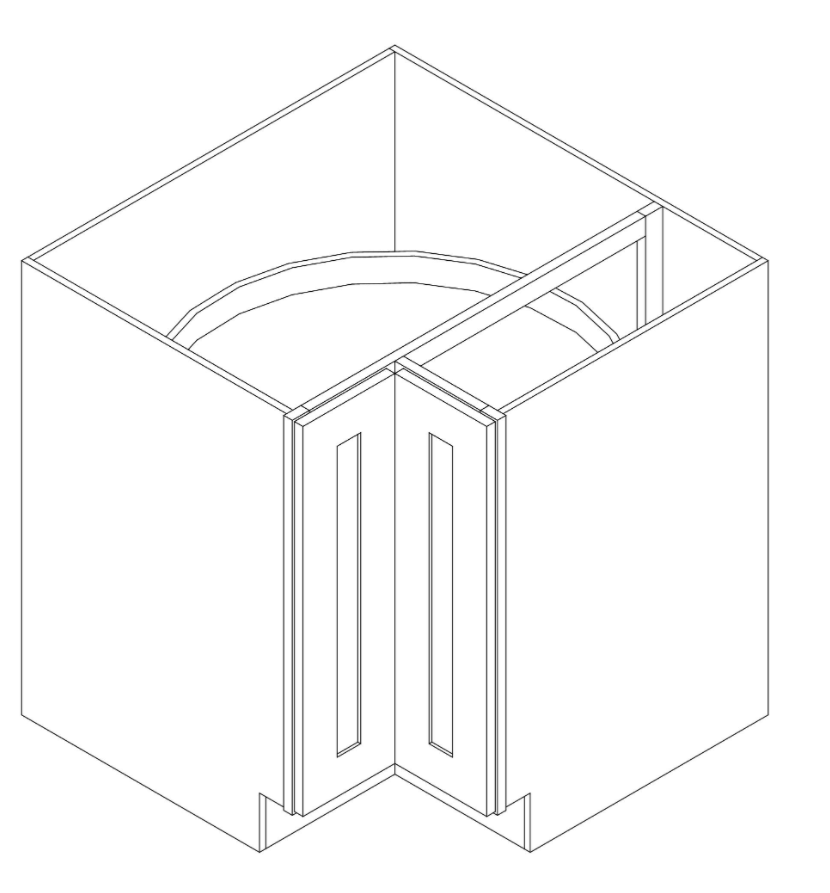 Base Cabinet - Lazy Susan with Spinning Tray